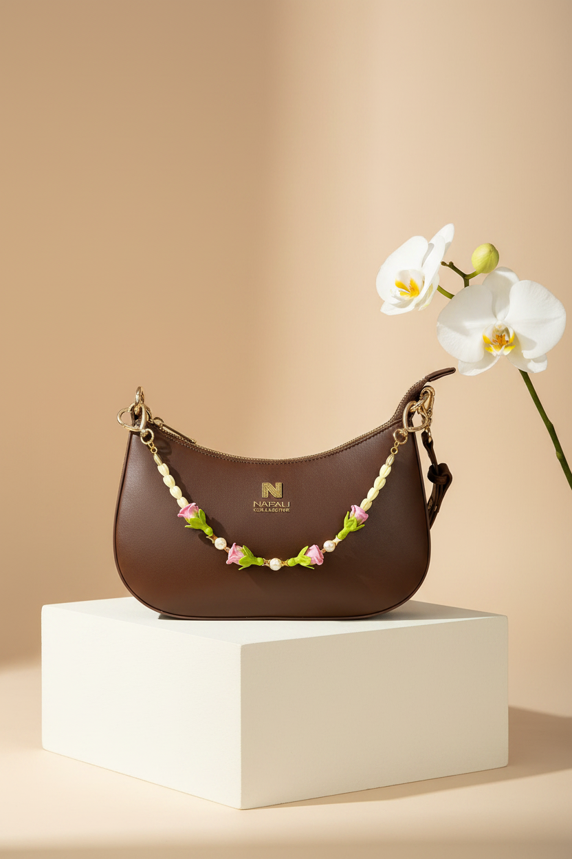 Nāpali Collective Rosebud Lei Crossbody Studio Shot